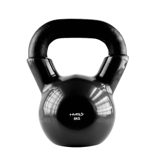 8 kg Støbejern Kettlebell – Sort