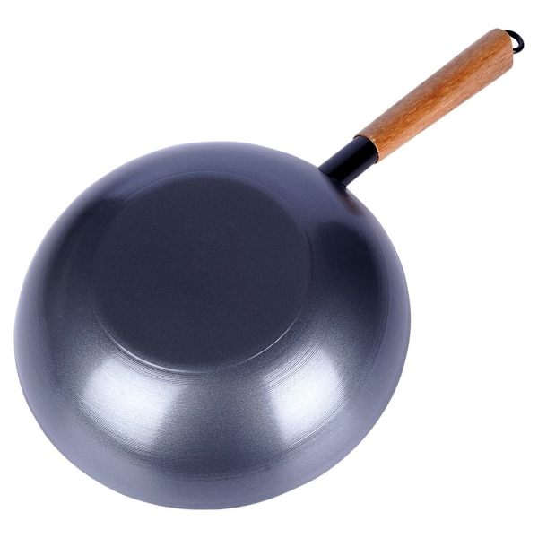 Wok i kulstofstål med non-stick til asiatisk madlavning