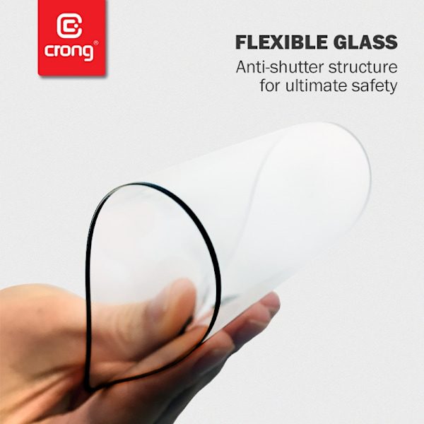 Crong 7D Nano Flexible Glass – täysin peittävä hybridi-näytönsuoja 9H Samsung Galaxy S21