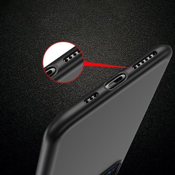 Joustava geelikuori iPhone 15 Plus Soft Case -kotelolle, musta