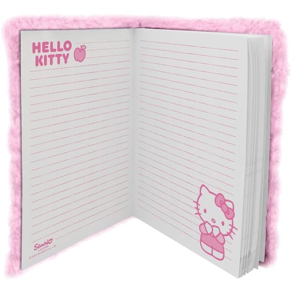 Hello Kitty Pehmopäiväkirja, jossa on lukko ja 80 sivua
