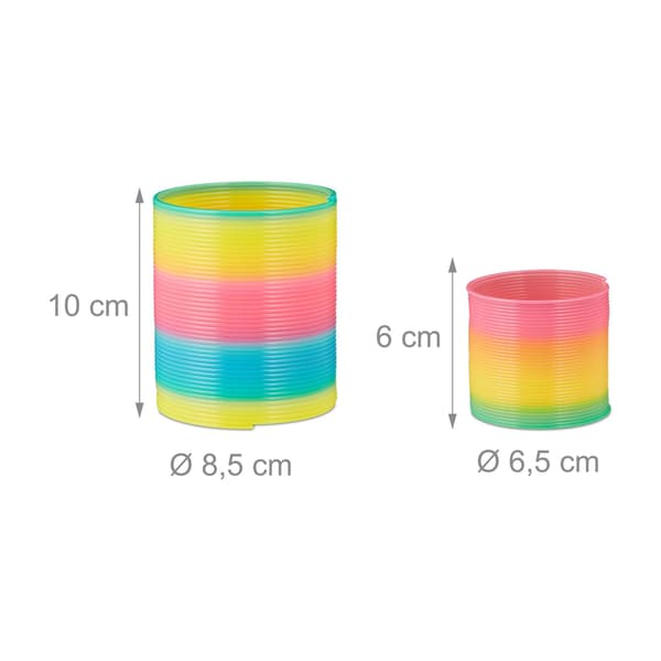 Rainbow spiral sæt med 4 stk