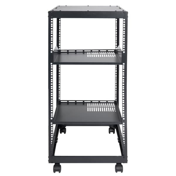 20U serverrack med öppen ram, 4-pelare, 23–40 tum djup