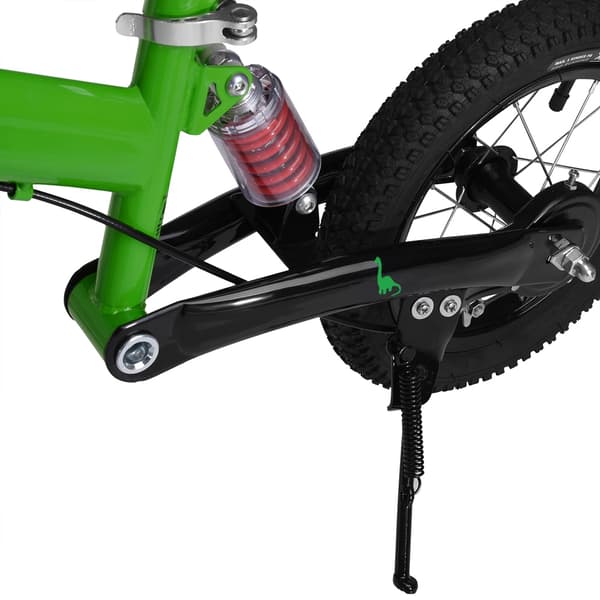 Løbecykel 12" Grøn, Justerbart Sæde & Håndbremse