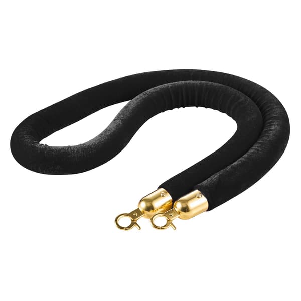 Sammetsstolpar 2-pack, 1,5 m, guldkrokar
