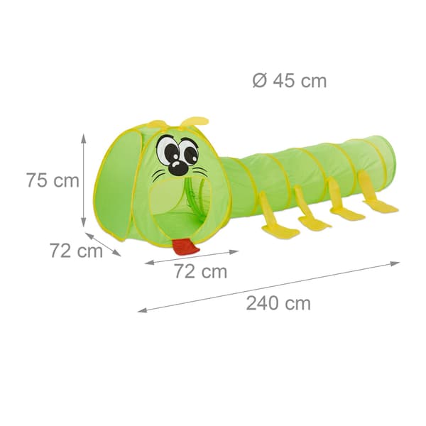 Barn kravler Tunnel Caterpillar