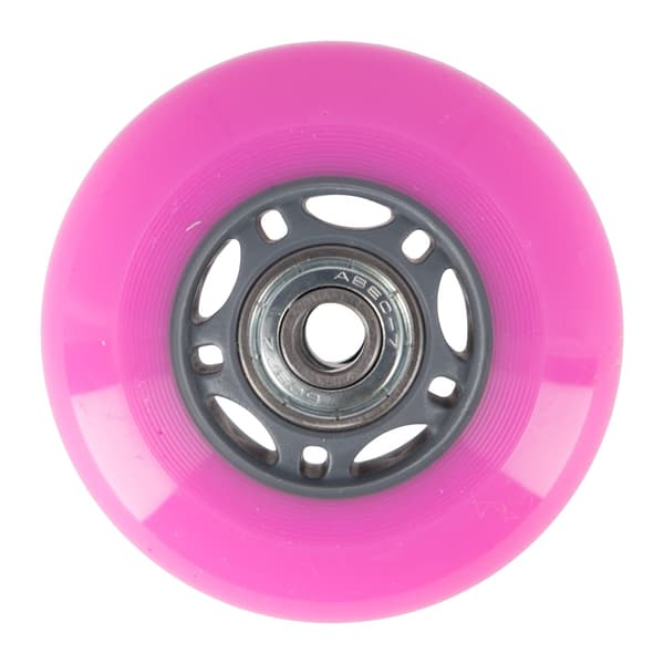 Pink 70x24 82A hjul (4) + ABEC-7 lejer (8) sæt
