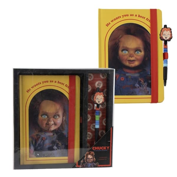Chucky-tema brevpapirsæt til børn, samling med 10 dele