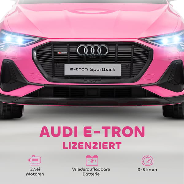 Audi E-tron Elbil för Barn, 12V, Fjärrkontroll