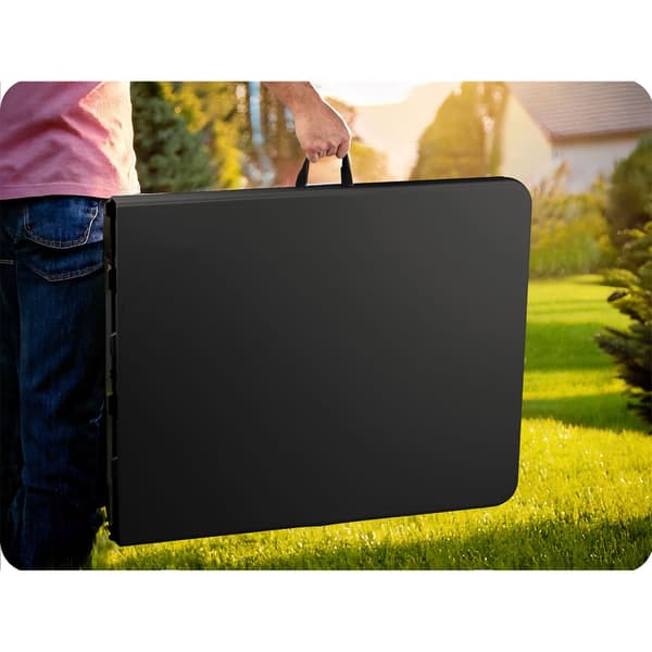 Sammenklappeligt haveserveringsbord 180 cm Plonos sort