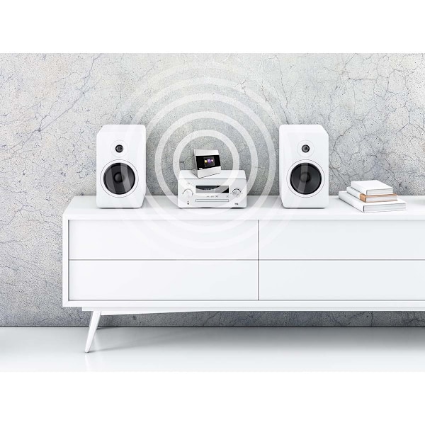 DABMAN i400 Compact Hybrid Radio DAB+ / FM / Internet / Bluetooth Sølv