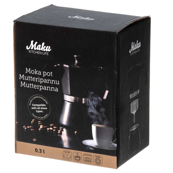 Moka-kaffebryggare, 300 ml kapacitet