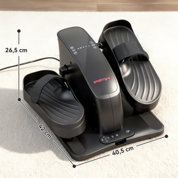 Mini elliptisk trainer, 12 hastigheter, LED-display, fjärrkontroll