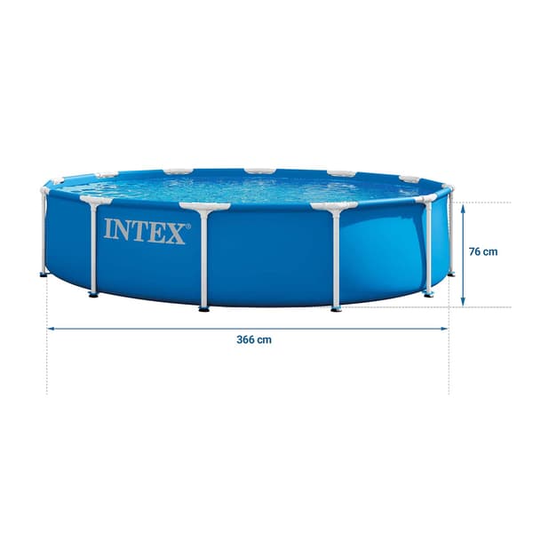 Trädgårdspool med ram 366 x 76 cm 16-i-1 INTEX 28212ND