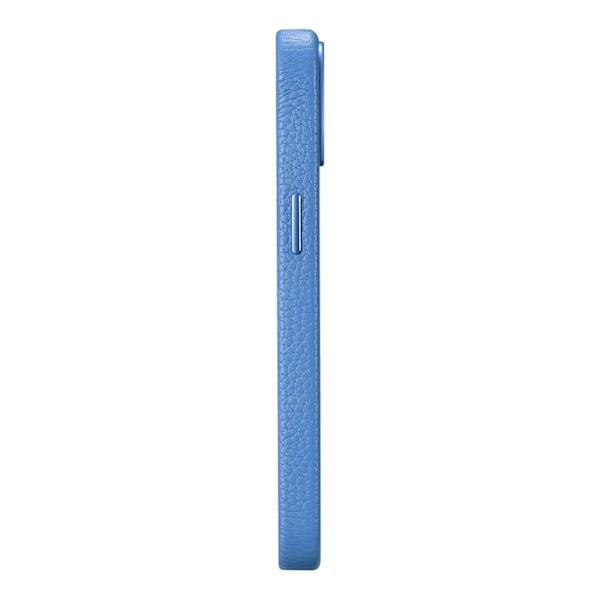 iPhone 14 magneettinen nahkakotelo MagSafe Litchi Premium -nahkakotelolla sinisellä