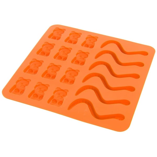 Orange silikongeléform SILLINIE