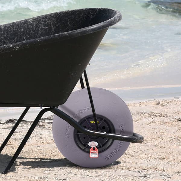 Hjul för strandballonger, 13 tum TPU-sanddäck, 2-pack