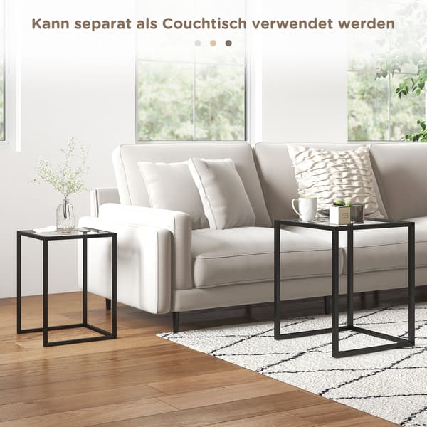 Stabelbare sideborde, stålben, sort, moderne design