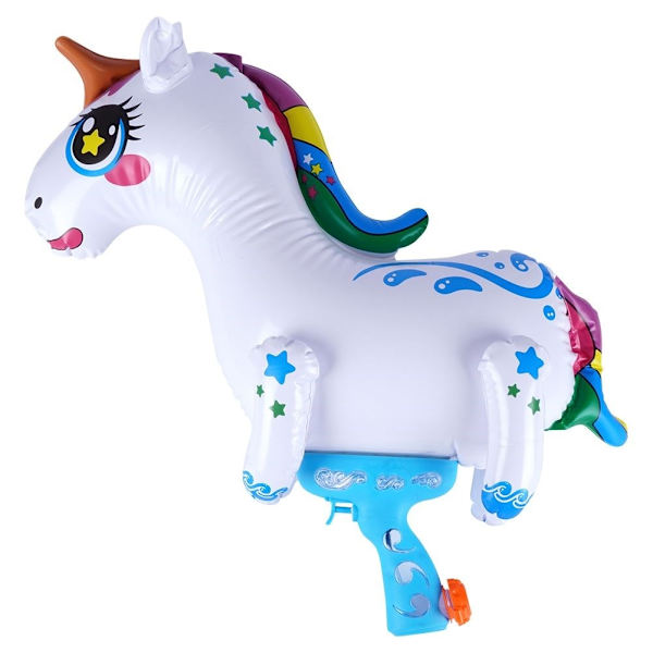 Oppustelig Unicorn vandpistol til sommerleg