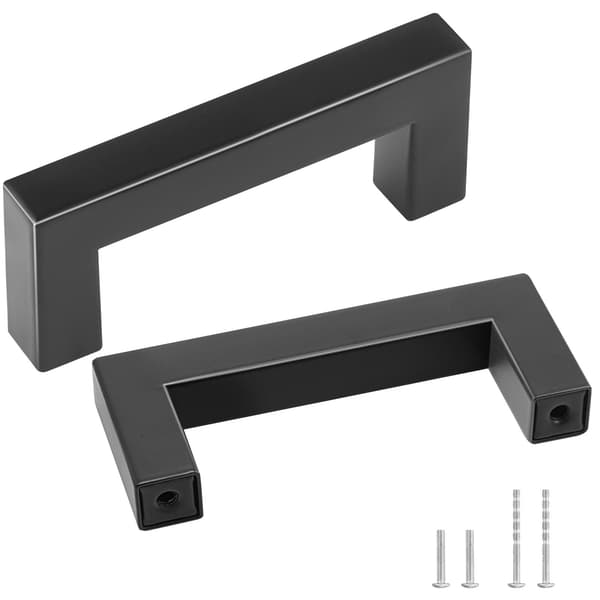 Skabsgreb, 30-pak, 76 mm matsort rustfrit stål, 7 tommer