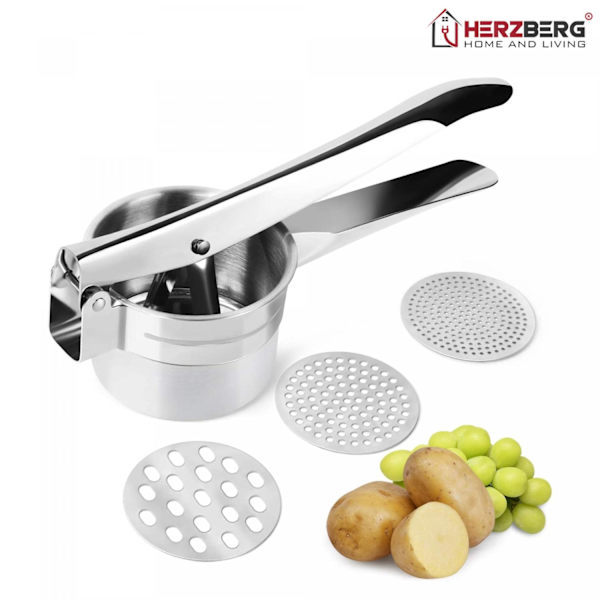 Herzberg Kartoffelpresser i rustfrit stål