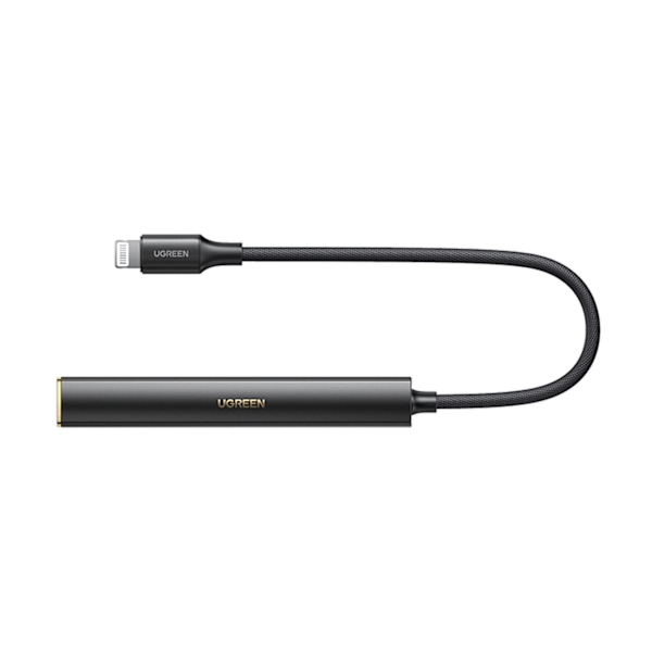 Lydhovedtelefonforstærkeradapter USB-C til 3,5 mm ministik sort