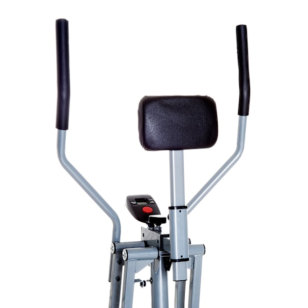 Cross Trainer Ellipsetræner Ergometer Motionscykel Med Lcd Display, Stål, Sølv, 96X60X152Cm