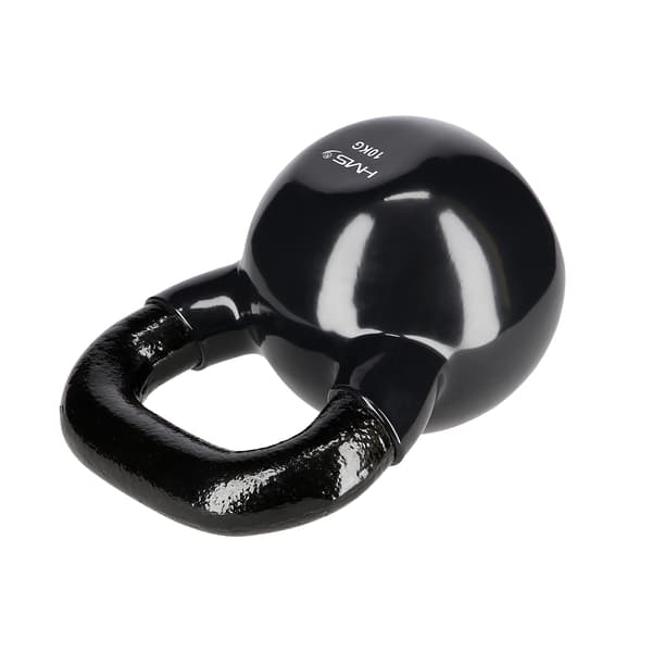 10 kg Støbejern Kettlebell – Sort