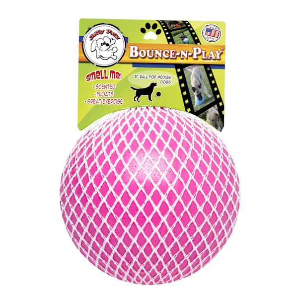 Jolly Ball Bounce-n Play 11 cm Rosa (Bubble Gum Smell)