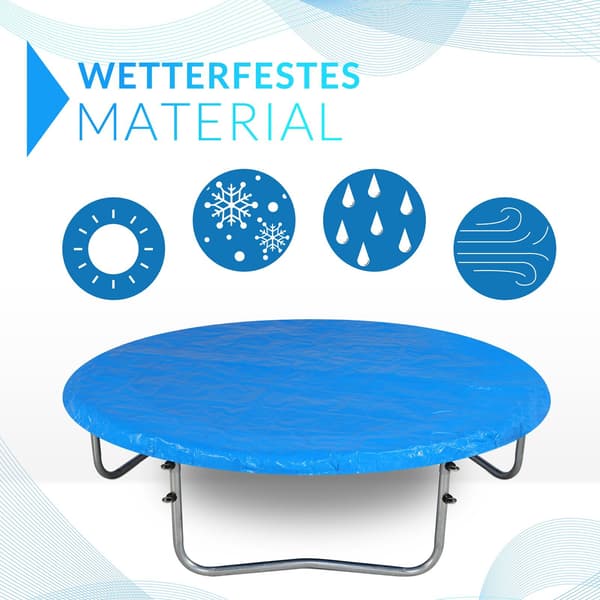 Trampolinöverdrag, blått, 3 meter, UV-resistent, 305 cm diameter