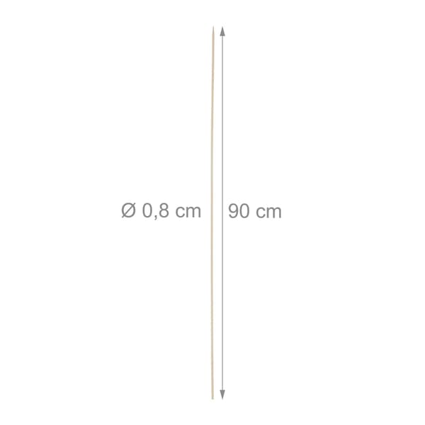 100 kpl bambuvartaita, pituus 90 cm