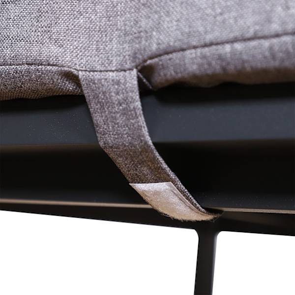 4-Delt Havemøbelsæt, Siddegruppe, Sofa Med Sædehynder, Bord Med Opbevaringsplads, Polyester, Grå, 138 X 69 X 63 Cm