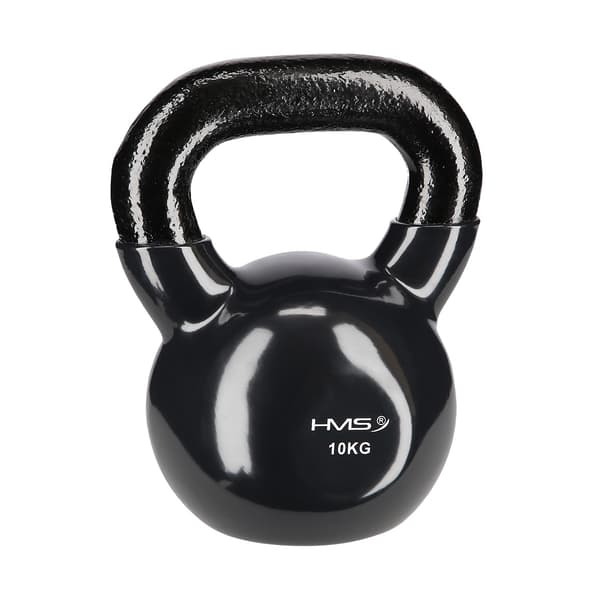 10 kg Støbejern Kettlebell – Sort