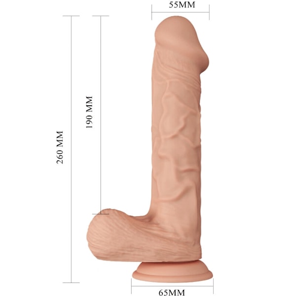 Baile - Smukt møde Bergrisi Fleksibel Realistisk Dildo 26 Cm Naturlig