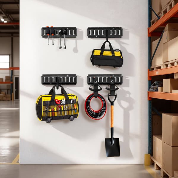 E-Track-räckessats, 4-pack 16 tum, 1500 lb
