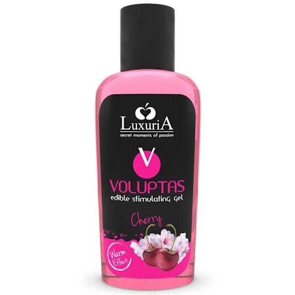 Intimateline Luxuria - Voluptas ätbar massagegelvärmande effekt - Körsbär 100 Ml