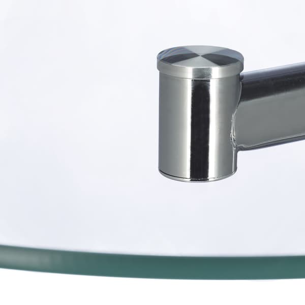 Sidobord i glas & metall