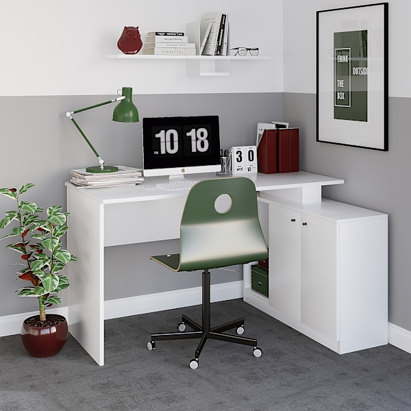 Arbejdsbord Basak Calisma Masası - Hvid