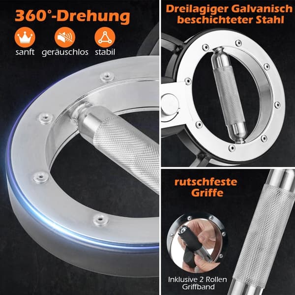 Armträningsenhet, justerbart motstånd, 360 rotation