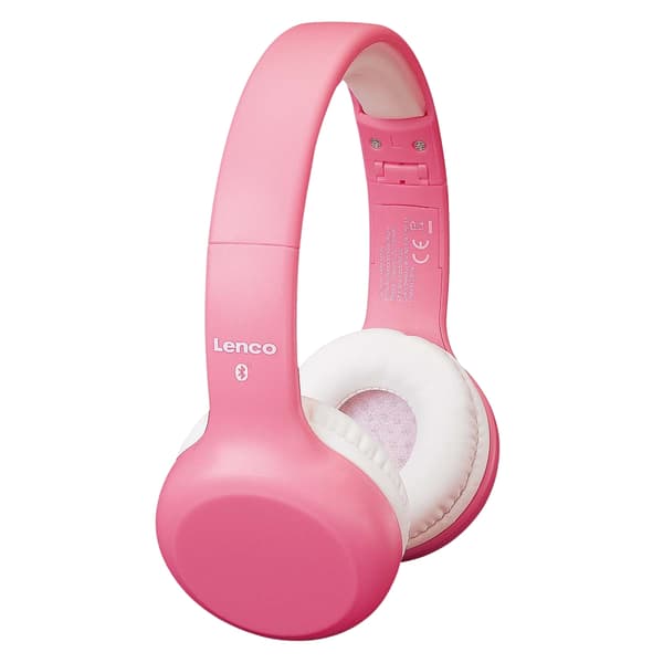 Barn Bluetooth-hörlurar med volymbegränsare, rosa