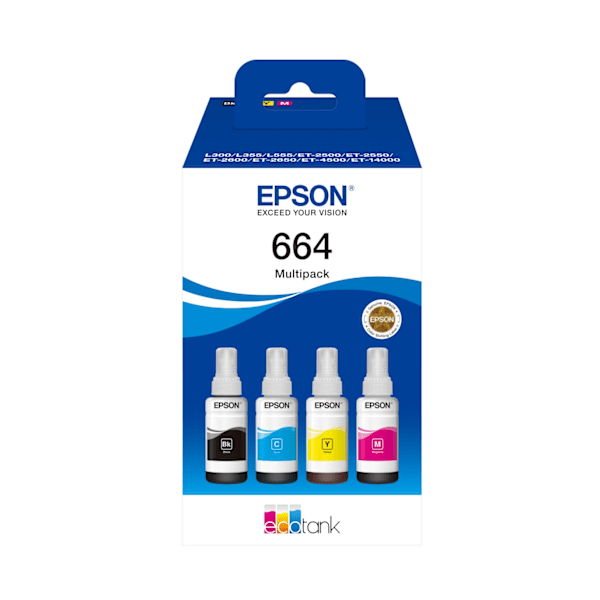 Epson Bläck 664 EcoTank 4-Färg Multipack