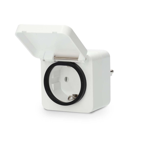 SmartLife Älypistorasia | Zigbee 3.0 | IP44 | Virtamittari | 3680 W | Type F (CEE 7/7) | -10 - 40 °C | Android™ / IOS | Valkoinen | 1 kpl