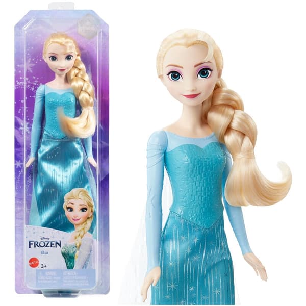 Fryst Elsa Doll med klänning och accessoarer