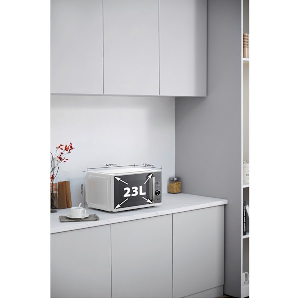 Mikroaaltouuni 23L, 3 in 1 Grill/Airfryer 900/1000/1700W