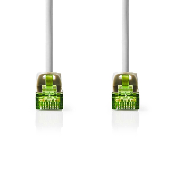 CAT7 netværkskabel | S/FTP | RJ45 Han | RJ45 Han | 10.0 m | Snagless | Runde | LSZH | Grå | Label