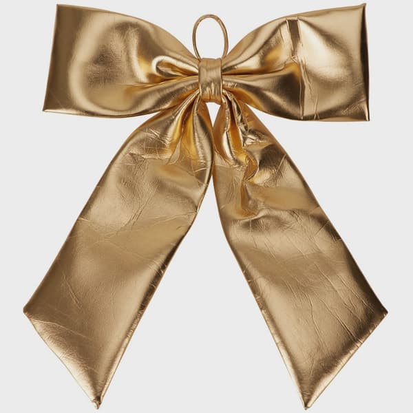 XXL Dekorativ Rosett i Guld, 68x80 cm, Glansig Polyester
