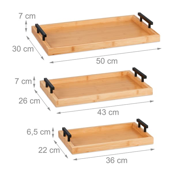 Brickor i bambu - set om 3