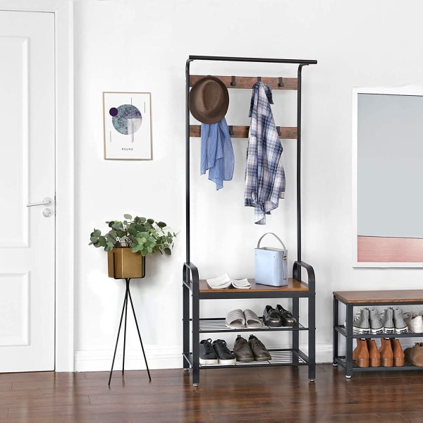 Bøjle, tøjstativ, skostativ i træ, LOFT