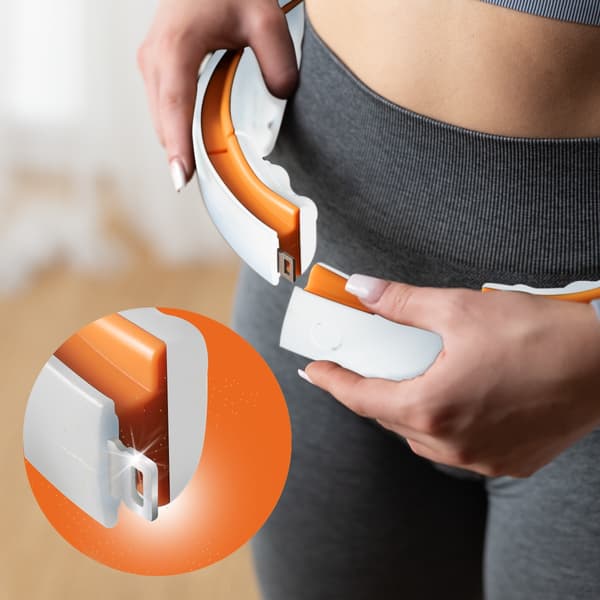 Magnetisk viktad Hula Hoop, TPE, Vit/Orange, Counter