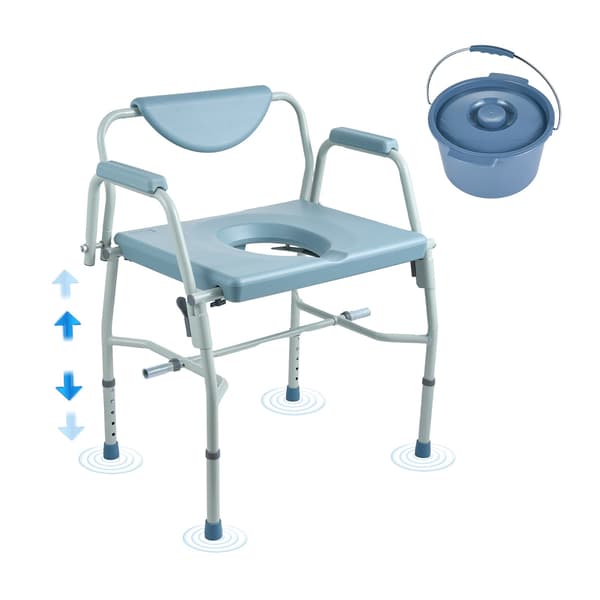 Sängbordsstol – Nedfällbara armstöd, 450 kg